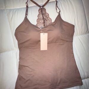 Lace-Back Dusty Rose Camisole